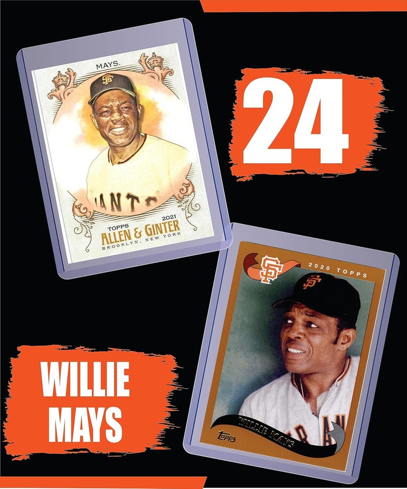 Chaser Willie Mays (5) Assorted Baseball Cards Gift Pack - San Francisco Giants - Image 2